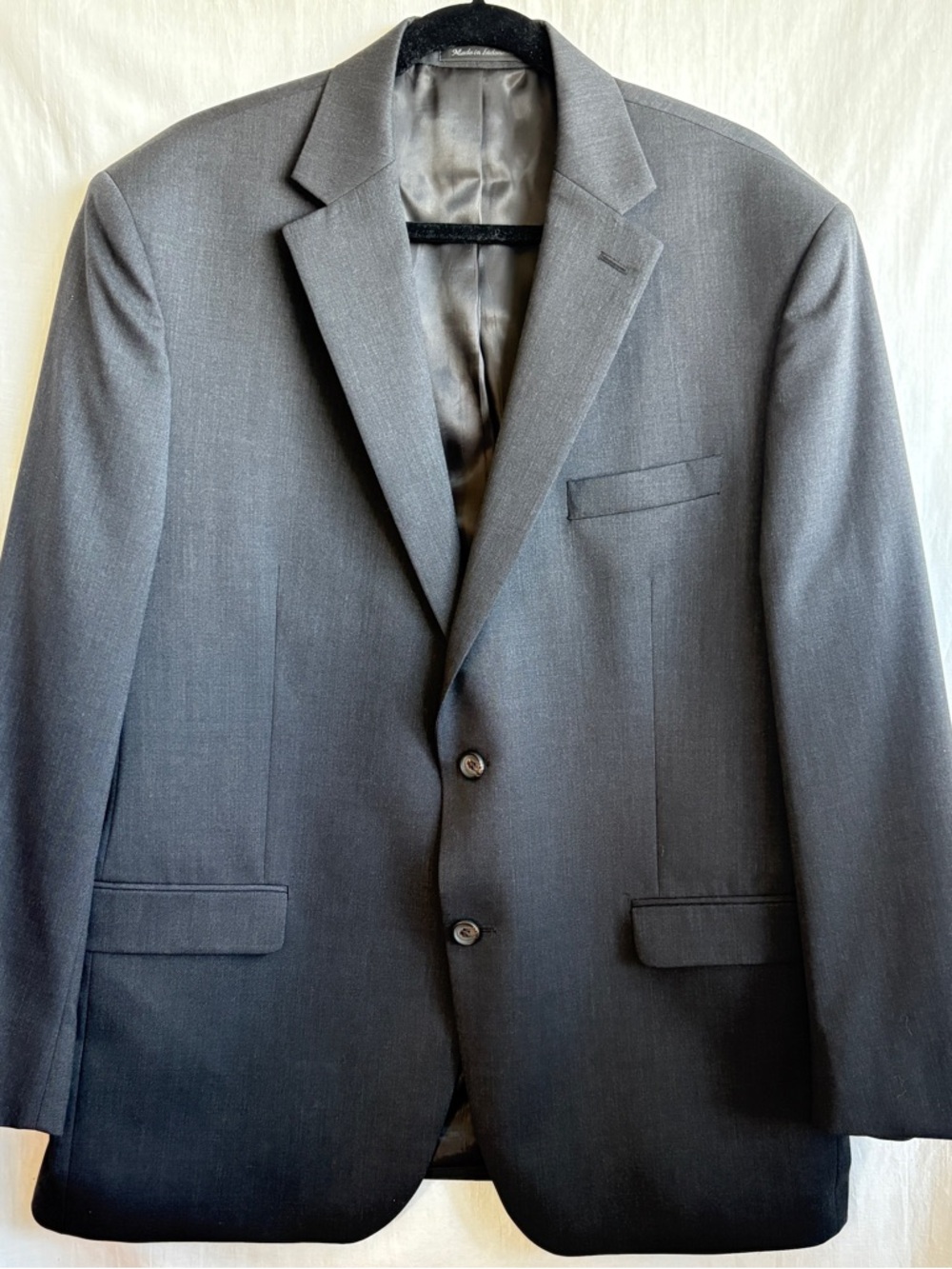 Ralph Lauren Men's Wool Charcoal Gray Two-Button Suit Jacket